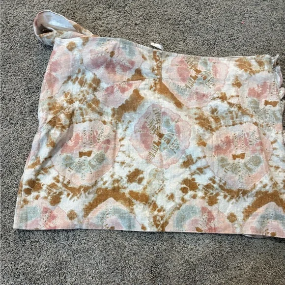 NWT Free People Sweet as Beach Mini Skirt in Neutral Combo Tie Dye - Picture 6 of 6